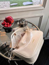 CinvaiKrose包包女包簡(jiǎn)約腋下包女2026新款百搭單肩斜挎包小眾女包三八節禮物 米白色 曬單實(shí)拍圖