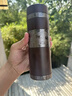 檀軒閣紫砂泡茶水杯男士款高檔辦公室保溫杯子定制禮品刻字送父親老師 古典黑木紋（高檔禮盒裝） 曬單實拍圖