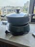 美的（Midea）電火鍋家用速沸火鍋專(zhuān)用鍋 6L大容量多功能鍋料理機(jī) 2200W電磁爐觸控面板電煮鍋分體式電炒鍋 曬單實(shí)拍圖