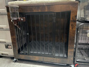 向寵大狗籠帶廁所大中小型犬室內狗窩屋邊牧金毛寵物可置物家具式 煙墨棕小號【送托盤(pán)72*52cm1個(gè)】 曬單實(shí)拍圖