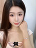 維拉帝（Verratti）手鏈女【925銀】愛心蝴蝶結(jié)小眾手飾輕奢時尚生日禮物送女友閨蜜 925銀幾何雙環(huán)手鏈 曬單實拍圖