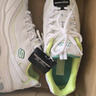 斯凱奇（Skechers）女鞋秋冬小白熊休閑鞋子厚底增高百搭運(yùn)動(dòng)軟底老爹鞋99999863 白色/海軍藍(lán)色/WNV 35.5 曬單實(shí)拍圖