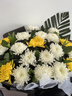 花與千尋鮮花速遞清明節(jié)菊花喪禮鮮花祭奠祭祀追悼全國同城配送花店送花 19支黃白菊新款 曬單實(shí)拍圖