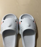 chikoku新款小萌鯊?fù)闲募炯揖涌蓯酆竦追阑閭H鯊魚涼拖鞋男夏 曬單實拍圖