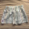 MANITO/曼尼陀 Ocean Stripe 桑蠶絲女士家居服短套裝睡衣 彩虹海洋 M 曬單實拍圖
