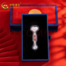 中國黃金（CHINA GOLD）投資銀條足銀擺件福字牡丹新年禮品收藏投資 蛇年如意紀念擺件 約10g 曬單實(shí)拍圖