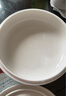 貝瑟斯 陶瓷碗蒸飯碗 蒸菜碗陶瓷蒸蛋碗帶蓋碗家用湯碗純白瓷碗21*7cm 曬單實拍圖