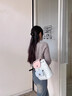 CHARLIE&KELLI女士包包背包女包2025新款雙肩包女撞色菱格背包校園學(xué)生鏈條書包 藍(lán)色【京倉配送 品牌禮袋】 曬單實(shí)拍圖