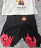 靚貝城堡哪吒衣服男童夏裝敖丙短袖套裝2025新款洋氣男寶薄款防蚊褲兩件套 哪吒短袖套裝 130 曬單實拍圖