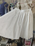 范思藍恩范思藍恩減齡百搭A字蓬蓬棉感半身裙2025春裝新款百搭裙子1052 白色 M 曬單實(shí)拍圖