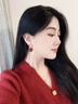 Jay櫻桃耳夾無(wú)耳洞女高級(jí)感紅色耳飾七夕情人節(jié)禮物送女友 曬單實(shí)拍圖