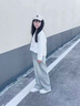 NICKYBABY女童夏裝套裝2025新款兒童夏季洋氣休閑短袖女大童夏天韓系牛仔褲 13216藍色+19060白 160 cm 曬單實拍圖