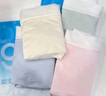 Freego內(nèi)褲女首次免洗桑蠶絲底襠無痕中腰三角女士內(nèi)褲7A抑菌彩色4條裝L 曬單實(shí)拍圖