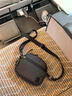 歐迪鳥(niǎo)（ODYBIRD）尼龍單肩包男休閑帆布斜挎包輕便防水黑白格子手機包男士小背包 黑色格子 18*4.5*15.5cm 曬單實(shí)拍圖