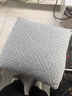 如一町北歐沙發(fā)抱枕奶油色幾何靠墊簡(jiǎn)約靠枕可愛(ài)客廳腰靠抱枕套家用辦公 格調-蘭若灰【單獨枕套】45*45cm 曬單實(shí)拍圖