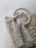 約巢編織包女草編包包2025新款潮沙灘單肩斜挎包女百搭ins夏天手提包 白色+絲巾 曬單實(shí)拍圖