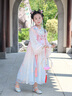 旗鉑漢服女童春秋2025新款兒童國風(fēng)公主連衣裙古風(fēng)寶寶超仙裙子秋 小月兔 130 曬單實(shí)拍圖