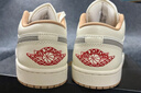 耐克（NIKE）官方男鞋 Air Jordan 1 Low AJ1米灰舒適百搭休閑鞋男子低幫板鞋 553558-169 44 曬單實(shí)拍圖