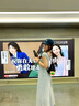 DPLAY2025年夏季新款藍色連衣裙女休閑長(cháng)款拼接蕾絲印花碎花裙子夏裝 海岸雛菊 S 曬單實(shí)拍圖