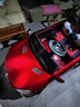 諾天使【雙座】?jī)和妱?dòng)車可坐人玩具四輪汽車遙控?fù)u擺男女孩寶寶童車 烤漆紅（四驅(qū)+皮座+遙控+12v大電 送人周歲生日禮物玩具 曬單實(shí)拍圖