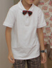 羅蒙男童短袖polo衫校服春夏新款T恤女童班服 白色短袖POLO衫 150 曬單實拍圖