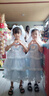 G.DUCKKIDS童裝愛莎公主裙女童連衣裙夏季2024新款兒童裙子時髦女孩生日禮物 掛脖款艾莎公主裙+1皇冠魔法棒-aqccmie 130 適合120-130cm年齡7-8歲 曬單實(shí)拍圖