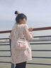 COSMICKISS兒童斜挎包女童包包洋氣時(shí)髦外出旅游單肩包女生可愛(ài)初中生背包 米白貓耳斜挎包【送掛件+徽章】 曬單實(shí)拍圖