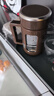 希樂（cille）耐熱防燙玻璃杯男女士家用辦公杯子帶茶隔塑玻水杯450ml咖啡色 曬單實拍圖