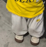 泰蘭尼斯童鞋101初秋嬰兒步前鞋男寶寶軟底女童嬰幼兒地板鞋白/杏色19碼 曬單實(shí)拍圖