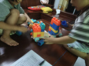 樂(lè)樂(lè)魚(yú)（leleyu）積木3-6歲兒童玩具大顆粒軟膠可啃咬男女孩生日禮物收納盒90塊 曬單實(shí)拍圖