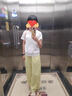 馬登寬松闊腿休閑褲女夏季薄款時(shí)尚梧桐防曬褲子多巴胺跳舞山本褲 鵝蛋黃 L 曬單實(shí)拍圖