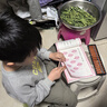 左西男童工裝褲兒童褲子春秋款2025新款日系戶外運動束腳褲 綠色 140 曬單實拍圖