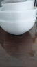 九風(fēng)窯景德鎮(zhèn)高溫白瓷碗盤碗碟套裝碗具飯碗湯碗面碗斗笠碗吃飯碗餐具 4.5英寸高溫白瓷羅漢碗 曬單實拍圖