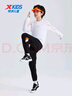 特步（XTEP）兒童童裝男女童柔軟回彈吸濕舒適運(yùn)動(dòng)針織長(zhǎng)褲 純正黑 165cm 曬單實(shí)拍圖