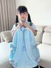 書包初中生女高顏值高中小學(xué)生4-6年級(jí)大容量減負(fù)護(hù)脊藍(lán)色雙肩包 藍(lán)色+毛球掛飾+2五角星 曬單實(shí)拍圖