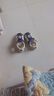 牧童寶寶涼鞋夏男童鞋子透氣軟底學步鞋嬰兒包頭皮涼鞋女 星藍白25 曬單實拍圖