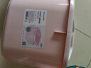 茶花泡腳桶塑料洗腳盆大號手提家用足浴盆按摩桶泡腳盆洗腳桶0351 新款粉色-1個(gè) 曬單實(shí)拍圖