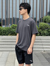 安踏（ANTA）運動(dòng)套裝男冰絲速干T恤短褲男士衣服休閑春夏季薄款足球服籃球服 男裝灰/基礎黑【速干】 XL 曬單實(shí)拍圖