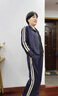 雅鹿媽媽春秋運(yùn)動(dòng)套裝時(shí)尚洋氣中老年婦女秋季衣服薄款外套50歲兩件套 卡其 3XL (建議110-125斤) 曬單實(shí)拍圖