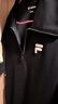 FILA FUSION斐樂(lè )潮牌女子針織連衣裙2025夏季新款時(shí)尚短袖連身裙 正黑色-BK M 165/84A 曬單實(shí)拍圖