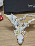 沐瑾3d打印玩具龍擺件帶翅膀飛龍動物模型中國龍關節(jié)可活動手辦禮物 白金 3d打印龍玩具【39cm】 曬單實拍圖