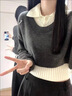歐迪惠（Oudihui）法式連衣裙女裝2025年秋季新款衣服搭配一整套學(xué)院風(fēng)減齡裙子套裝 黑色三件套 S 曬單實(shí)拍圖