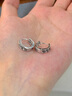 老鳳祥樹(shù)葉銀耳釘男士耳扣型男潮流耳環(huán)結婚紀念日禮物送男友老公紀念日 樹(shù)葉做舊耳扣 曬單實(shí)拍圖