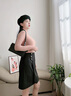 夢(mèng)特嬌羊絨蠶絲半高領(lǐng)保暖內衣女套裝德絨發(fā)熱秋衣秋褲加絨線(xiàn)衣線(xiàn)褲冬季 中領(lǐng)-郁金粉 L 【適合100-120斤】 曬單實(shí)拍圖