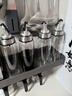 XKJ【德國】調味瓶油壺玻璃醬油醋廚房香家用油罐料組合套裝防潮收納 【按壓嘴】耐熱玻璃-300ML【四只裝】 曬單實拍圖