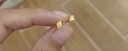 菜百首飾 黃金耳飾 足金時(shí)尚小巧幾何方形直針耳飾 計(jì)價(jià) 約0.65克 曬單實(shí)拍圖