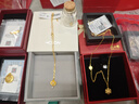 周六福5G黃金手鏈女足金字母鏈七夕生日禮物計(jì)價(jià)A0713813約1.66g16+3cm 曬單實(shí)拍圖
