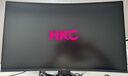 HKC 31.5英寸電腦顯示器 1080P全高清 165Hz高刷 1500R曲面 濾藍光不閃屏 可壁掛 AMD FreeSync防撕裂 游戲電競顯示屏 SG32C 曬單實(shí)拍圖