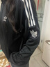 adidas經(jīng)典復(fù)古三條紋雙拉鏈寬松夾克外套男女春季阿迪達(dá)斯三葉草 黑色 XS 曬單實(shí)拍圖
