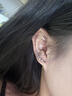 初雨菲925純銀針排式鋯石耳釘2024耳掛女小眾耳環(huán)秋冬感耳飾 一字水鉆一對(925銀針) 曬單實(shí)拍圖